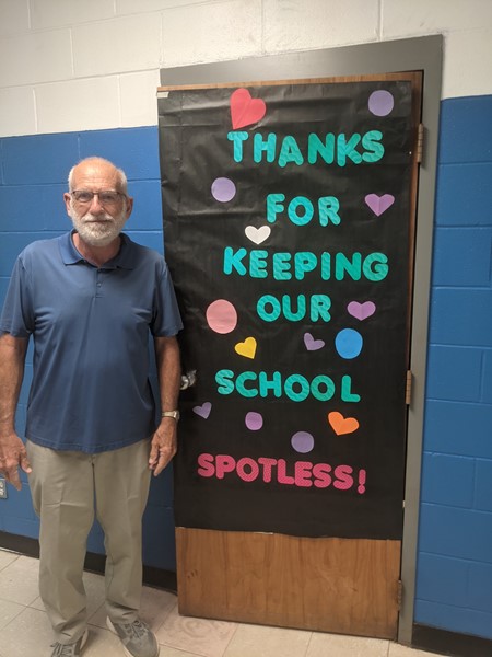 On October 1, we celebrated the true heros of our school, the janitors. Mr. Jimmie and Mr. Jackie came into decorated doors and pot luck lunch. 